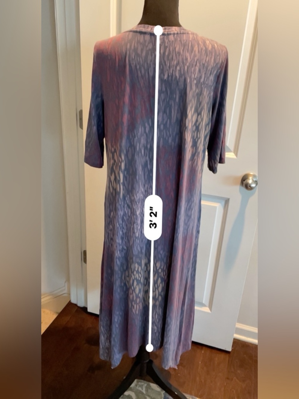 Bohemian Style Maxi Dress Animal-Tie-dye Vibes Abstract Relaxed Vacation Travel - Picture 10 of 13